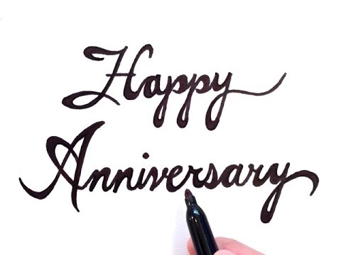 480x360 How To Draw Happy Anniversary