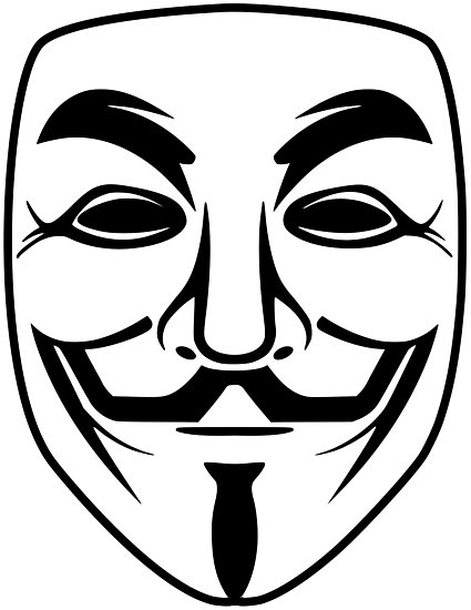 425x550 Anonymous Mask Photographic Print