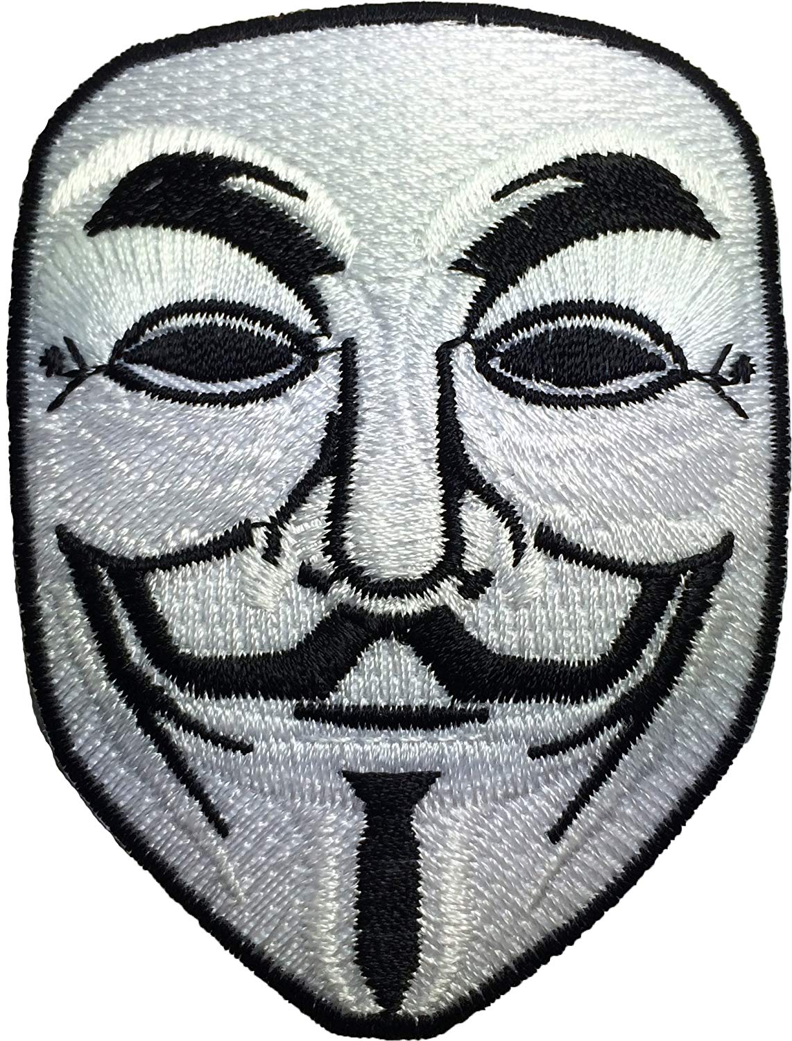 1142x1500 Anonymous Mask Sew On Iron On Embroidered Applique
