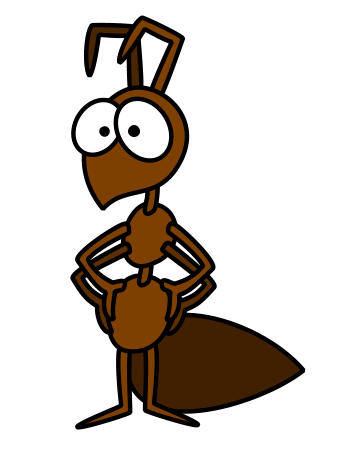 350x450 Drawing A Cartoon Ant In Draw Cartoon Drawings, Drawings