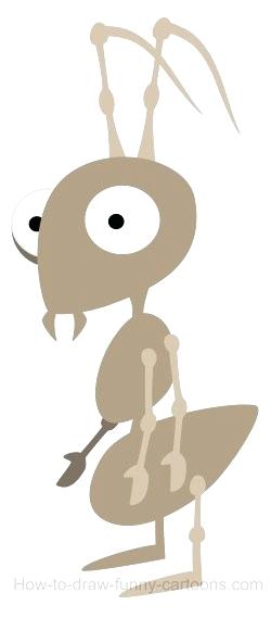 250x569 How To Draw A Simple Ant How To Draw Simple Deer Antlers