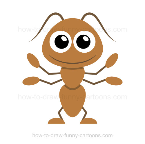 500x498 How To Draw An Ant