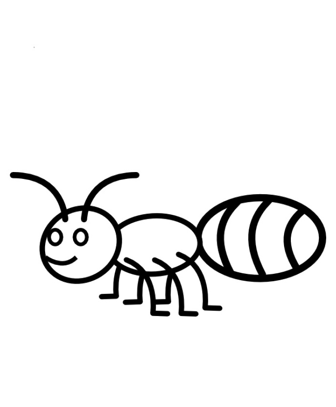 685x828 Ant Drawing For Kids