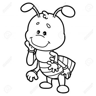 336x336 Cute Ant Drawing Bullet Easy Atom Cartoon Iydunetwork