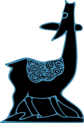 289x425 free download of indonesian antelope drawing clip art vector