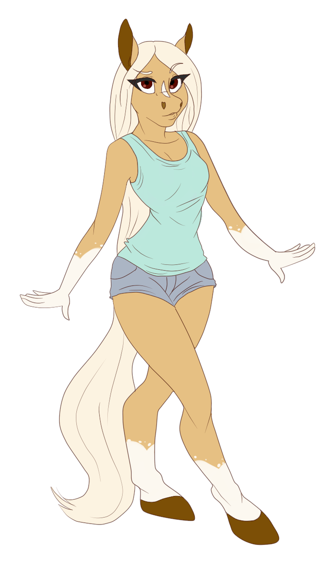 691x1156 Anthro Horse Oc