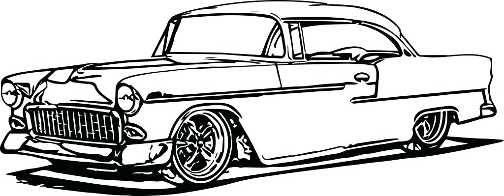 1024x399 vintage car coloring pages muscle car old car coloring pages
