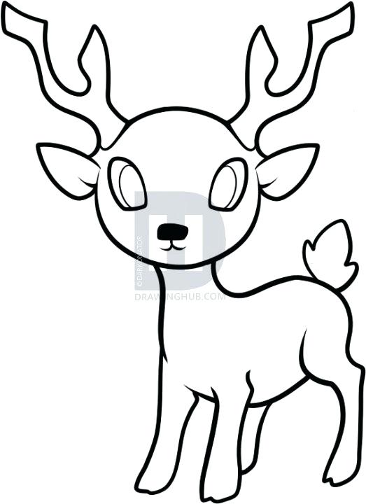 523x720 Easy To Draw Reindeer How To Draw A Reindeer How To Draw