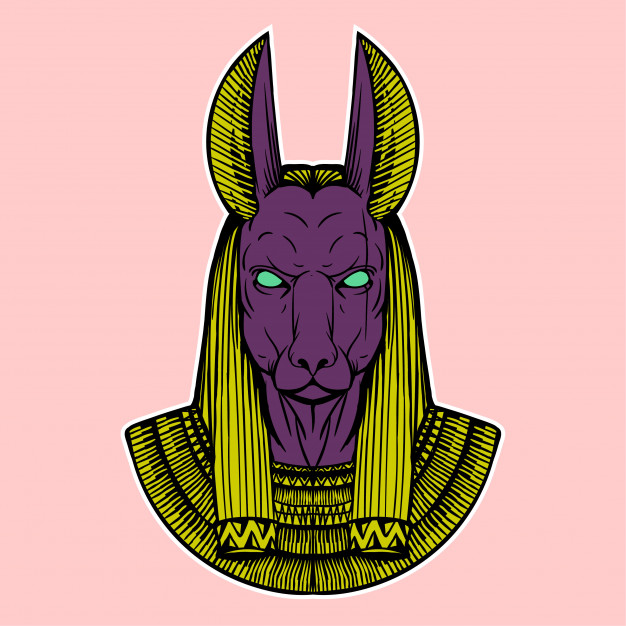 626x626 Anubis Hand Drawing Illustration Vector Premium Download