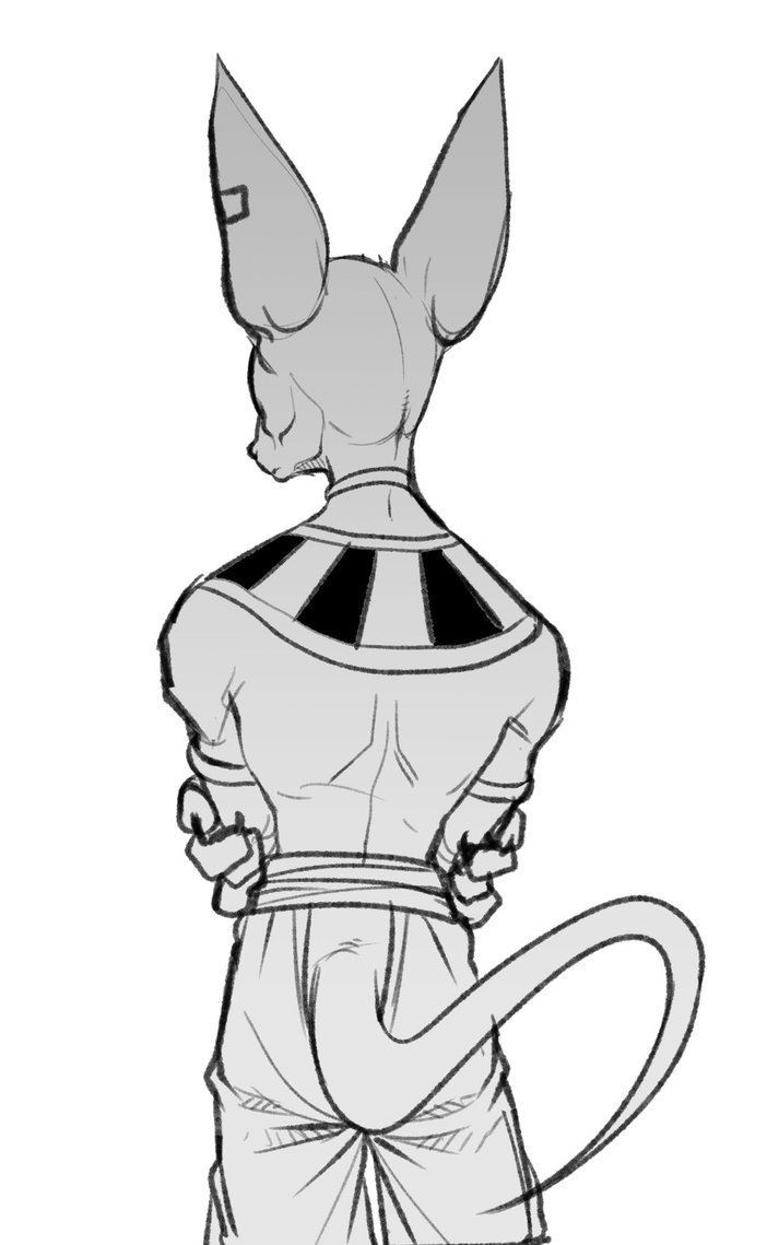 702x1139 Beerus Drawing Anubis For Free Download