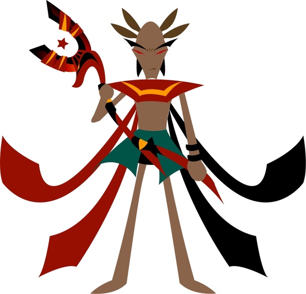 600x577 Mage With Anubis Staff Free Vector In Open Office Drawing