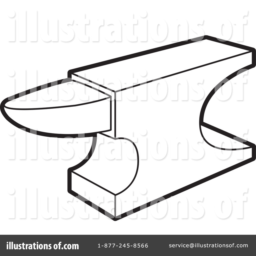 1024x1024 anvil drawing blacksmith tool for free download