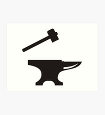 210x230 Anvil Drawing Art Prints Redbubble