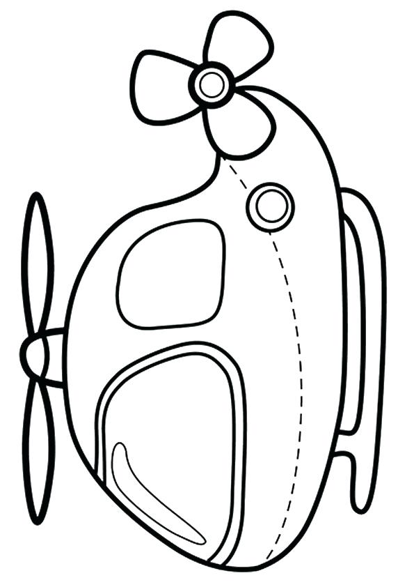 595x842 Cute Helicopter Coloring Pages