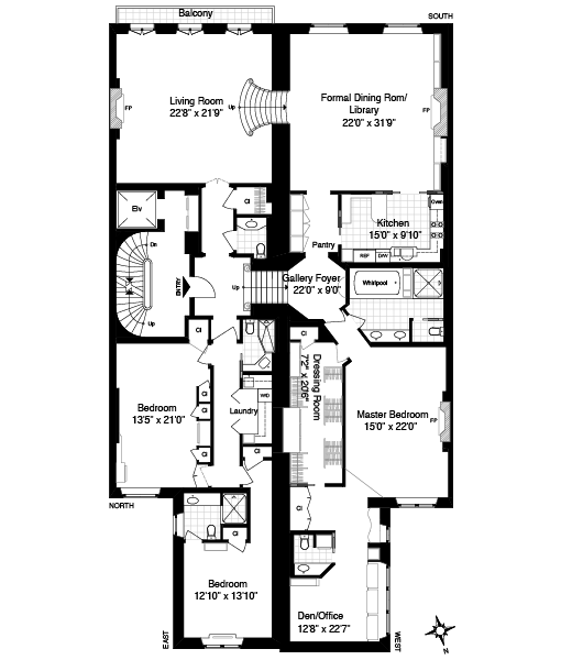 510x600 Love The Stairs, And The Entry Foyer Upper East Side, Nyc