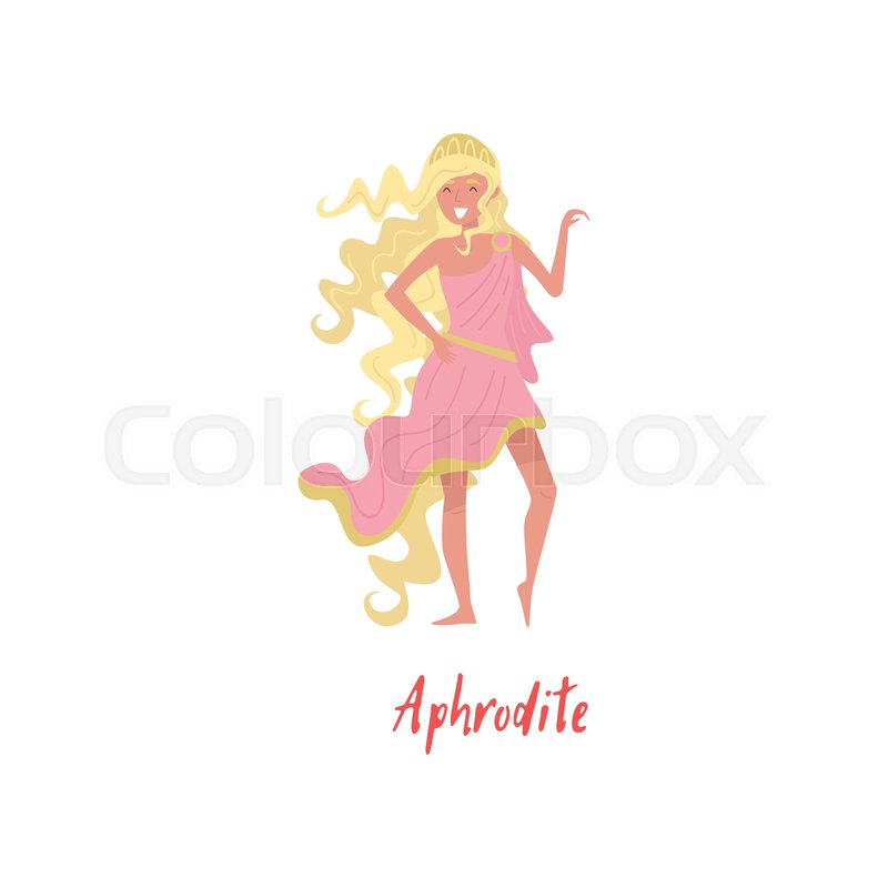800x800 Aphrodite Olympian Greek Goddes, Stock Vector Colourbox