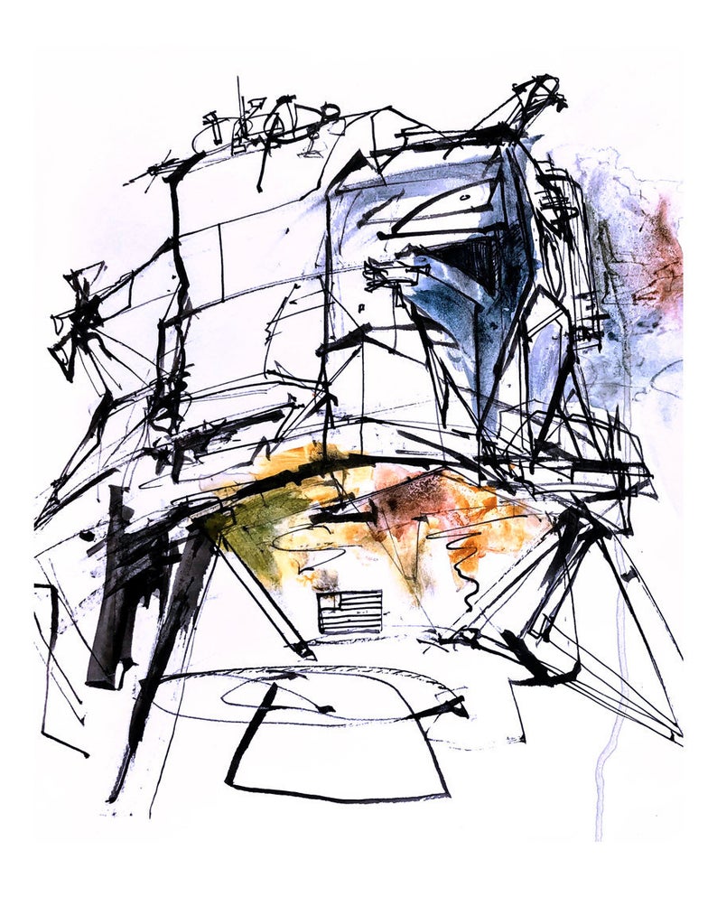 794x993 Large High Resolution X Inch Apollo Lunar Module Fine Etsy