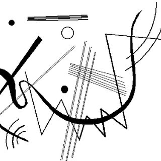 320x320 kandinsky illustrates the use of points and lines