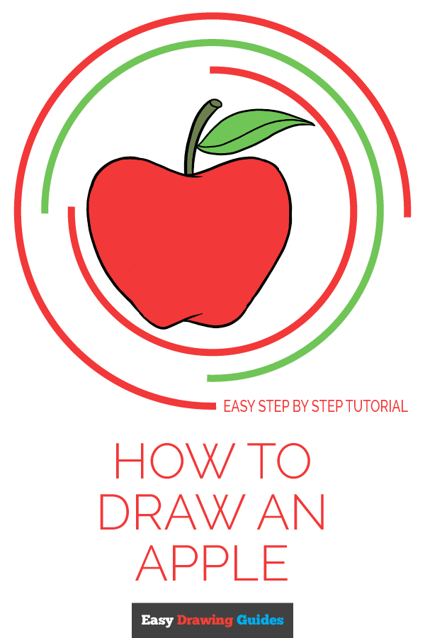 600x900 Huge Collection Of 'easy Apple Drawing' Download More Than
