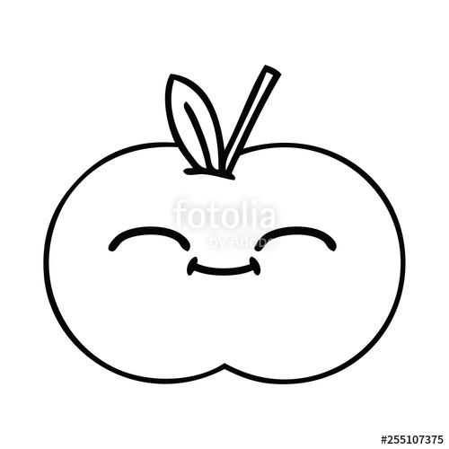 Apple Cartoon Drawing | Free download on ClipArtMag