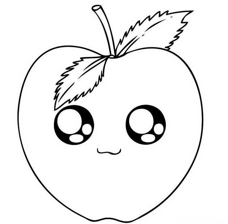 799x786 Apple Drawing For Kid