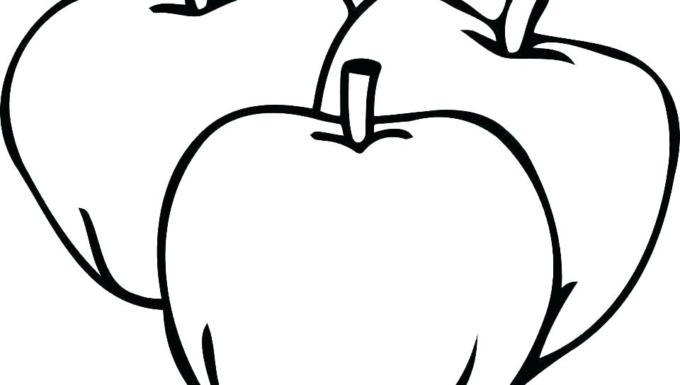 960x544 Free Fruit Coloring Pages For Kids Apple Printable Preschool