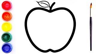 320x180 Skachat Drawing For Kids Fruit Coloring Pages How To Draw Apple