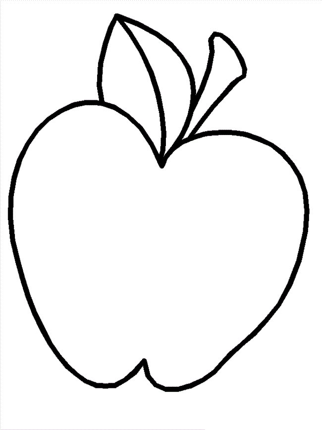 650x866 Apple Drawing For Kid