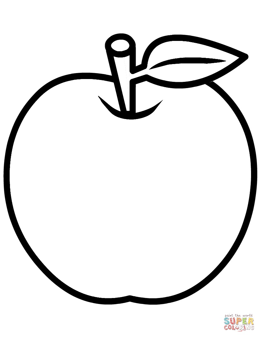 836x1082 Black And White Apple Clip Art