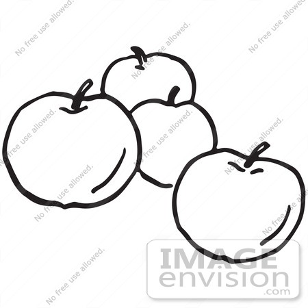 450x450 Apple Clipart Black And White Black And White Apple Drawing