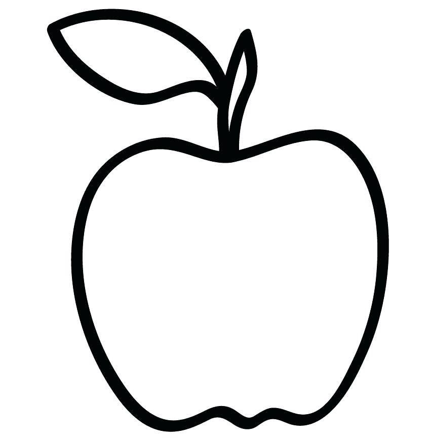 845x870 How To Draw A Simple Apple