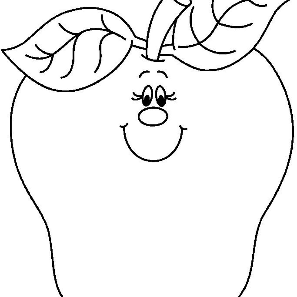 1024x1024 Swypeout Black And White Apple Drawing