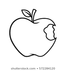 260x280 Huge Collection Of 'bitten Apple Drawing' Download More Than
