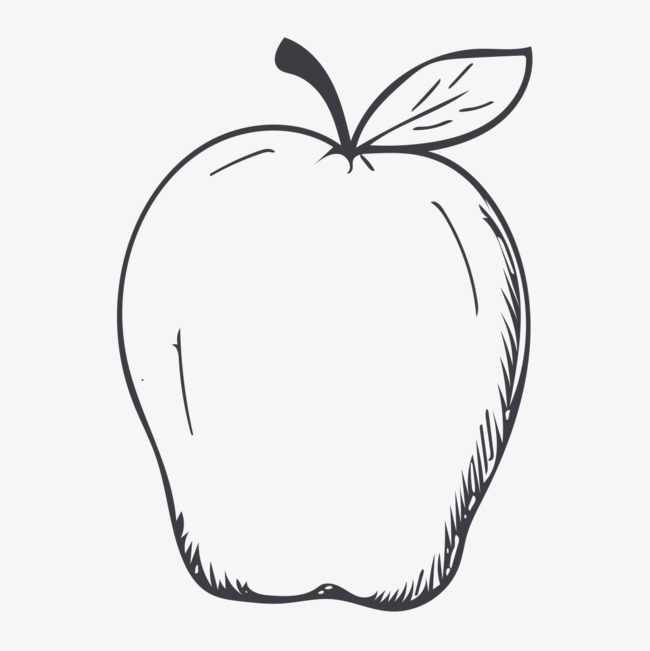 Apple Line Drawing | Free download on ClipArtMag