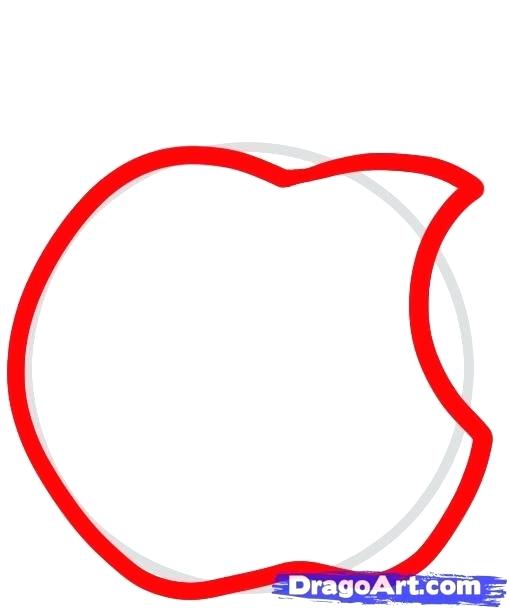 509x610 Drawing Of Apple Line Drawing Of Apples On A Plate Apple Logo