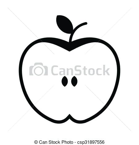 450x470 Simple Apple Drawing Cut Apple Simple Icon Easy Simple Apple