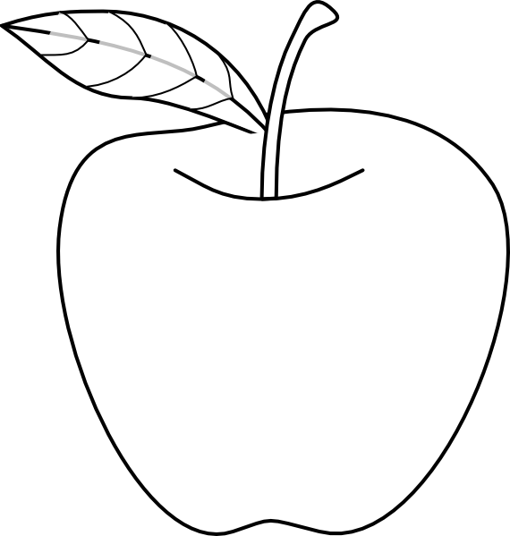 570x599 Collection Of Free Apple Drawing Clipart Download On Ui Ex