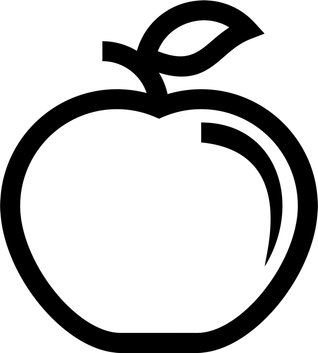631x700 Apple Outline Rubber Stamp Food Stamps Fruit And Vegetable