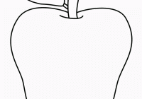 200x140 Outline Drawing Line Drawing Painting For Coloring Pages Apple