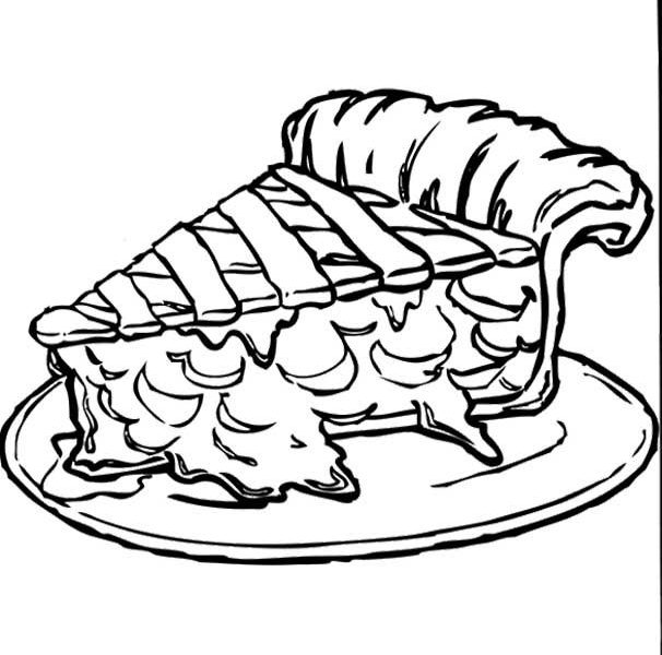 606x600 Pie Pictures To Color Coloring Page