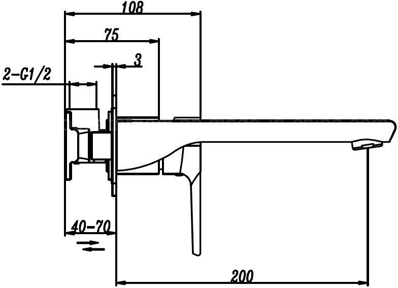 784x567 china watermark approval matte black wall wash basin mixer photos