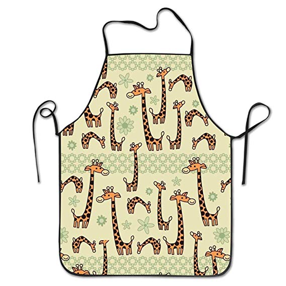 569x569 Cacakai New Apron Drawing Giraffe Illustration Canvas