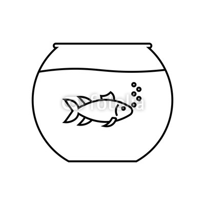 400x400 Aquarium Linear Icon Thin Line Illustration Fishkeeping Contour