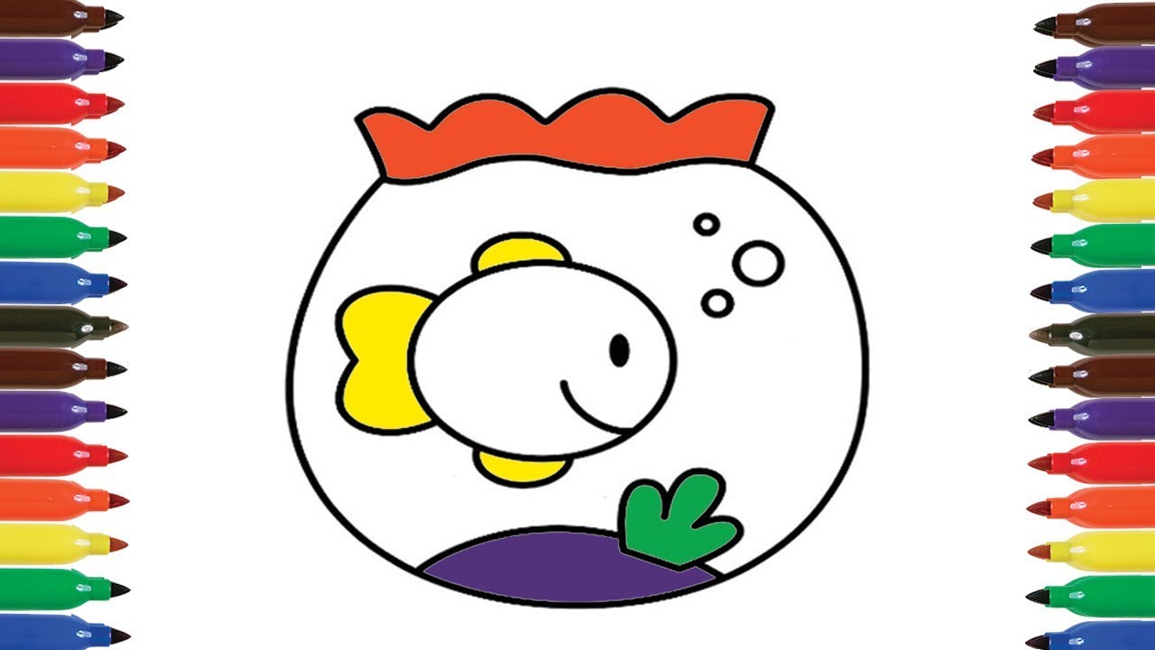 1280x720 Fish Aquarium Drawing And Coloring