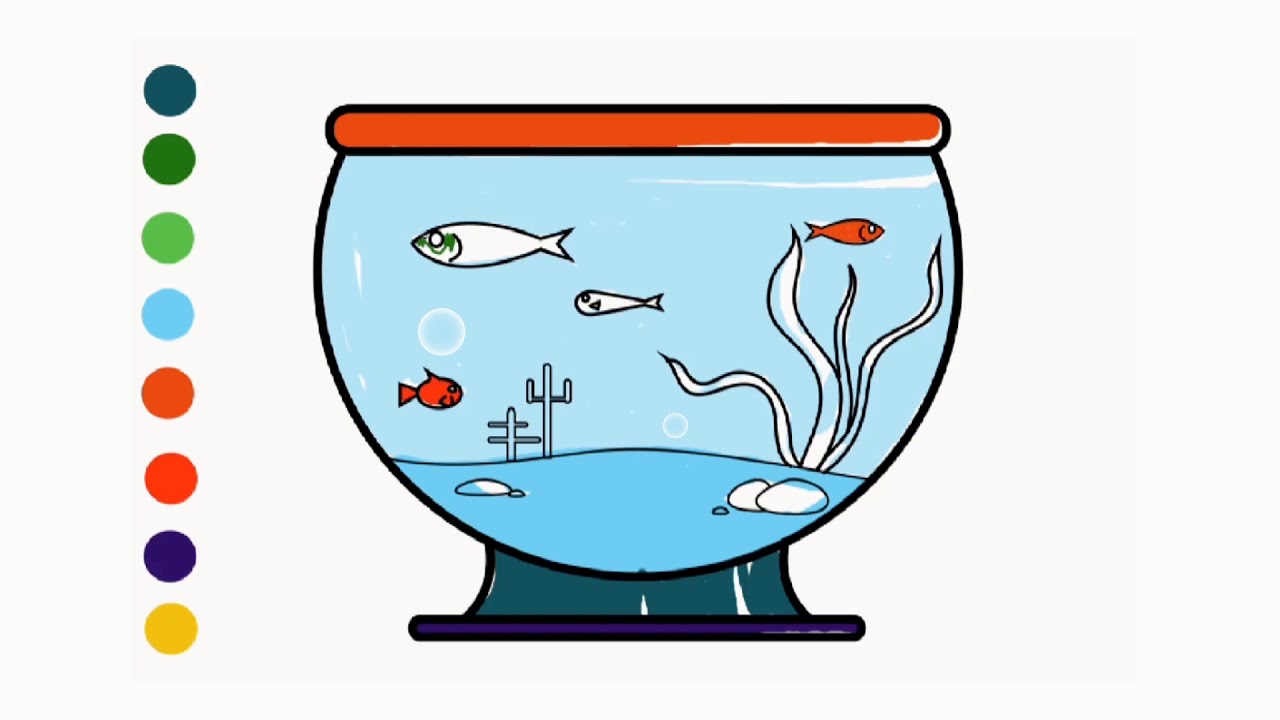 1280x720 Bowl Aquarium Drawing