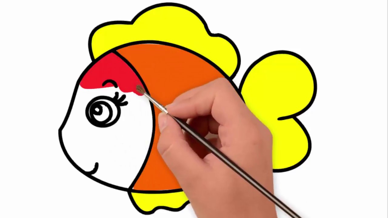 1280x720 Drawing Aquarium Firs Colorful For Kids Learn Color Easy Drawings