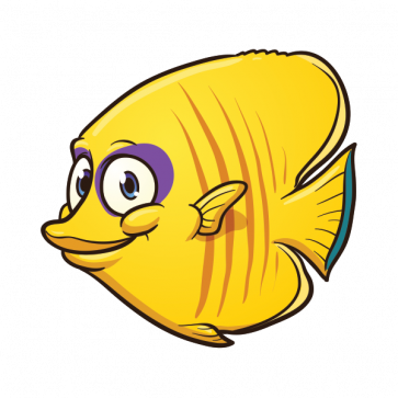 363x363 Printed Vinyl Cartoon Aquarium Fish Stickers Factory