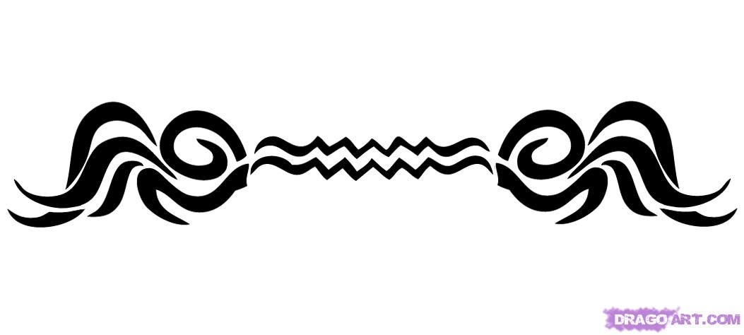 1053x474 Aquarius Sign Ink