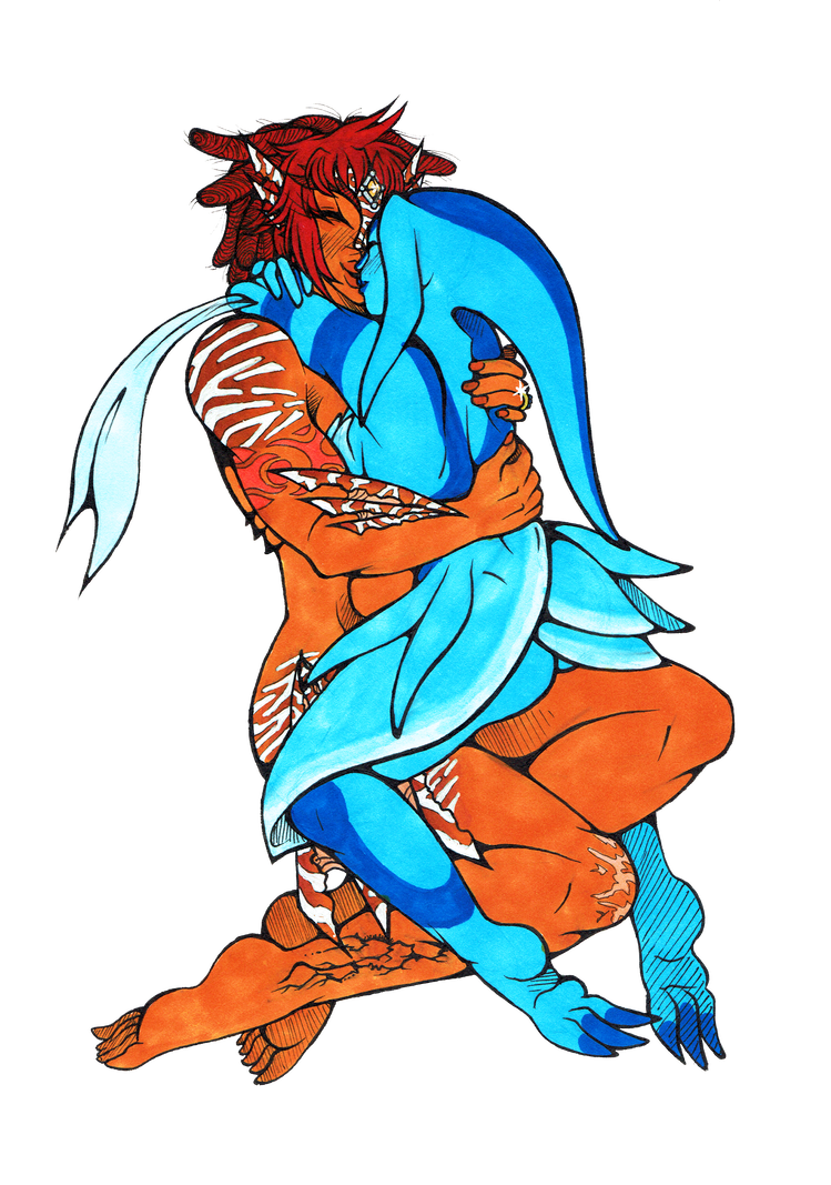 749x1067 aquatic babes cuddle