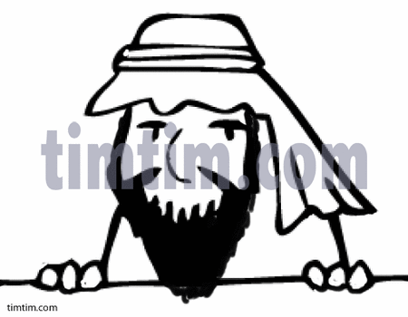 450x350 free drawing of an arab bw from the category people